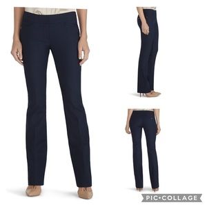 White House Black Market Perfect Form Navy Mini Bootcut Pants